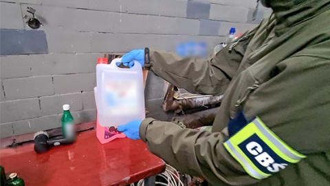 Policjanci z bydgoskiego CBŚP zlikwidowali laboratorium amfetaminy na Dolnym Śląsku/fot. CBŚP