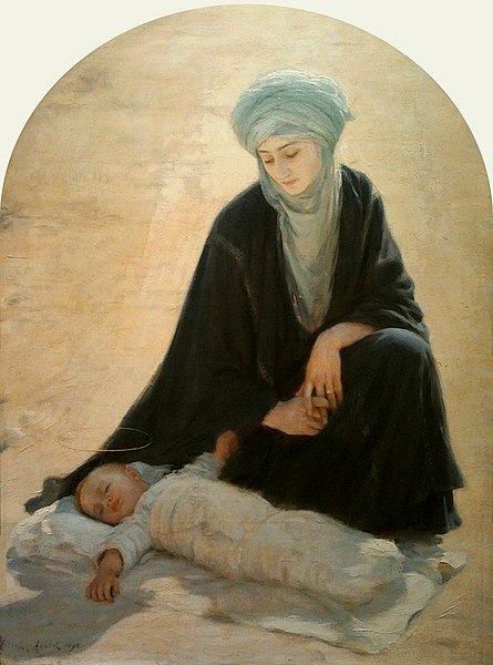 „Matka Boska Arabska”, Albert Aublet (1898 r.), Muzeum Diecezjalne w Płocku/domena publiczna