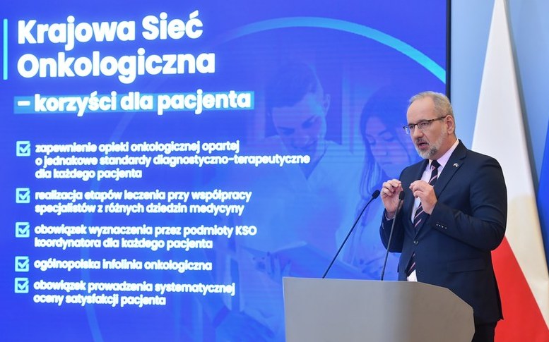 Krajowa Sieć Onkologiczna to jeden z flagowych projektów Ministerstwa Zdrowia – przekazał resort zdrowia, cytując wypowiedź ministra zdrowia Adama Niedzielskiego /fot. PAP/Radek Pietruszka