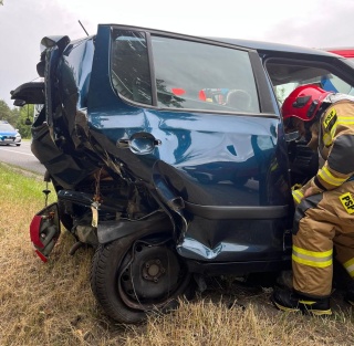 Wypadek na DK nr 91 pod Ciechocinkiem. Trzy osoby zostały ranne [aktualizacja]
