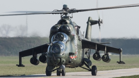 Wypadek śmigłowca MI-24 z 56. Bazy Lotniczej w Inowrocławiu. Nikt nie ucierpiał