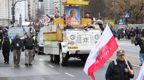 Narodowy Marsz Papieski w rocznicę śmierci Jana Pawła II i w jego obronie [zdjęcia]