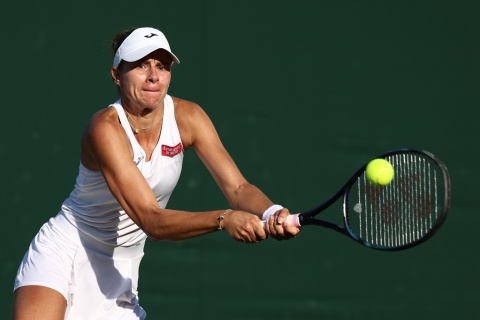 Wimbledon: Magda Linette odpadła w drugiej rundzie debla