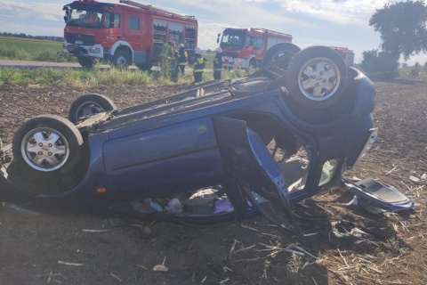 Śmiertelny wypadek w Topoli, w pobliżu Rojewa. Kierująca zmarła w szpitalu
