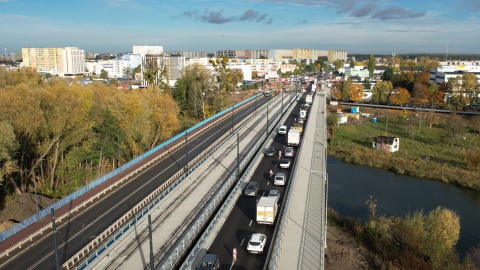 Nowy most w Bydgoszczy otwarty Spojrzeliśmy na niego z góry [film z drona]