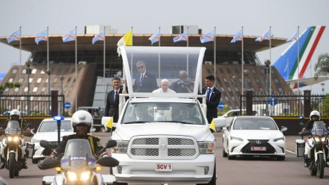 Spotkanie w Pałacu Narodów to punkt pierwszego dnia wizyty papieża w Kinszasie