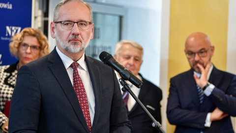 Adam Niedzielski podczas jednej konferencji. / Fot. Archiwum / Piotr Polak, PAP