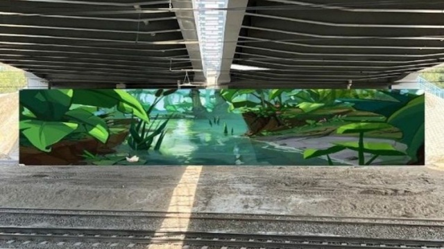 Rośliny i drzewa pod wiaduktami na Osiedlu Leśnym. Nowe murale w Bydgoszczy