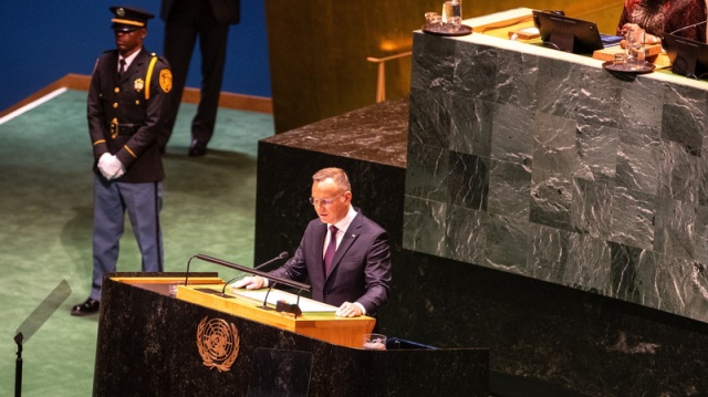 Prezydent Duda w ONZ: Europa zbyt często zapomina, że bezpieczeństwo zawdzięcza USA [link do transmisji]