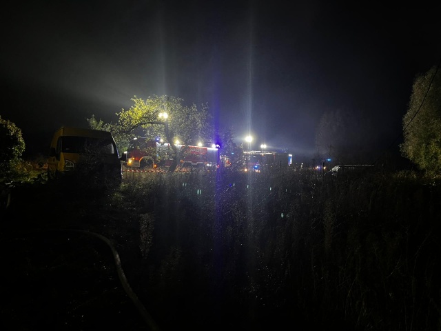 Pożar domu jednorodzinnego w Kłokocku. W środku strażacy znaleźli zwęglone ciało