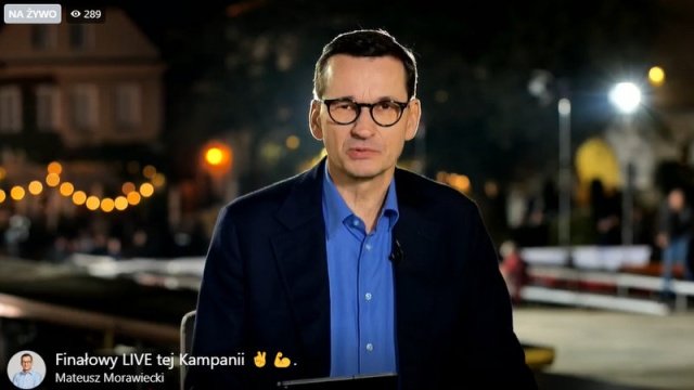Live z premierem Morawieckim na zakończenie kampanii wyborczej [transmisja]