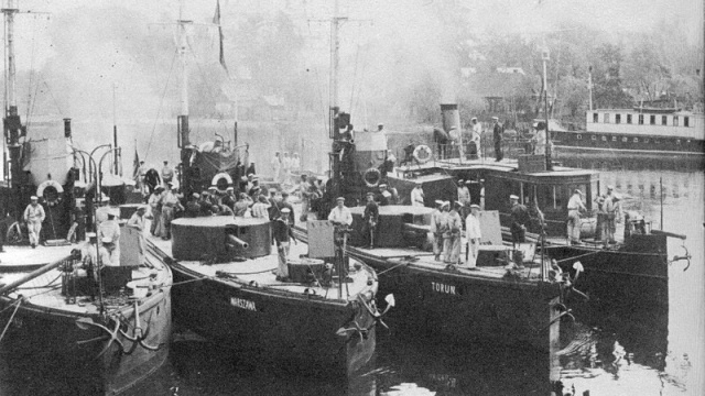 Flotylla Wiślana broniła Polski w 1920 roku. Powstała na rozkaz marszałka Piłsudskiego