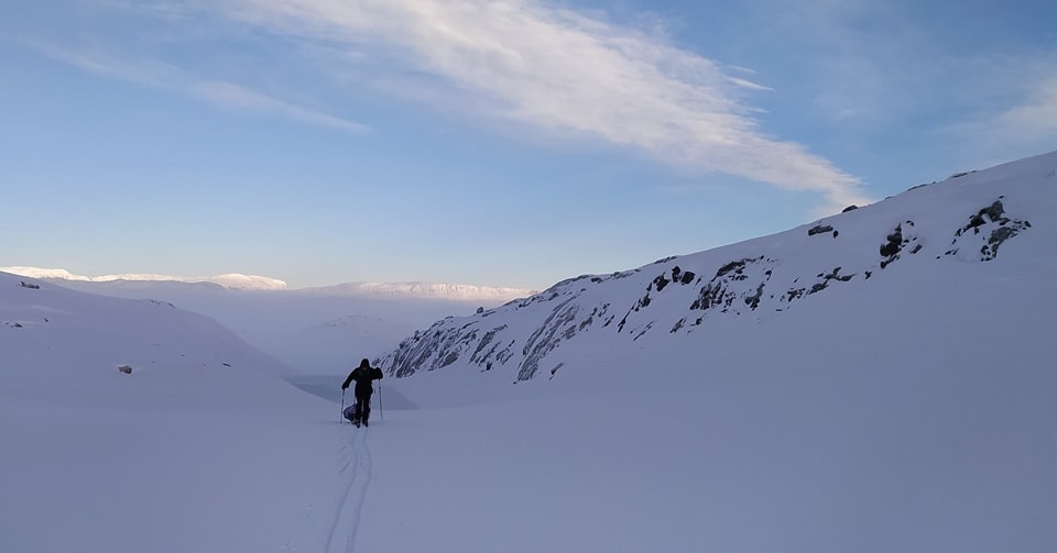 Cała trasa przez Hardangervidde miała wynieść 120 kilometrów/fot. Zahoryzont Szymon Springer, Facebook
