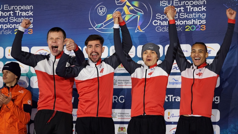 Sztafeta, która zdobyła brązowy medal ME. Fot.: Adam Warżawa/PAP