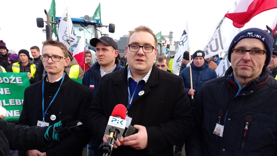 Protest rolników pod Brodnicą/fot. Michał Zaręba
