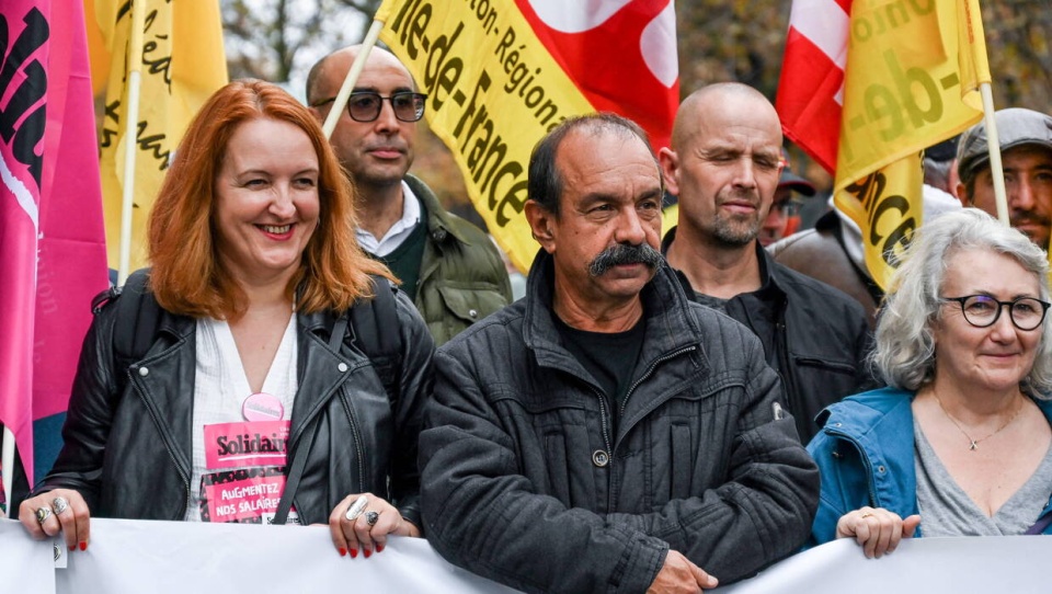 Lider francuskiego związku zawodowego CGT Philippe Martinez./fot. Linsale Kelly/BePress ABACA