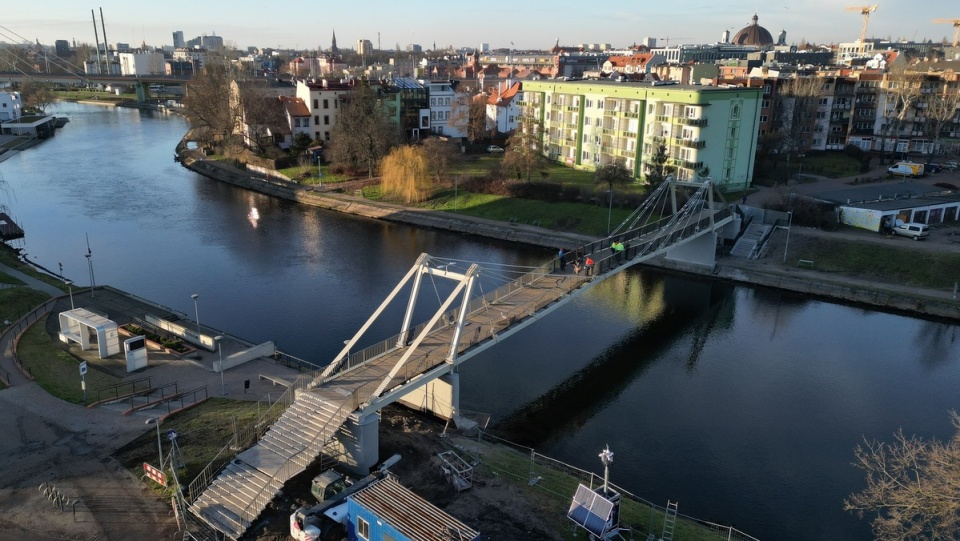 Na kładce przeprowadzony został kapitalny remont/fot. materiały ZDMiKP