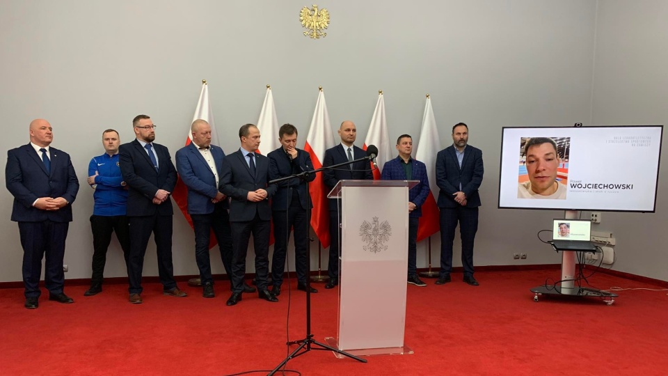 Konferencja dotycząca budowy hali na terenie Zawiszy. Fot.: Patryk Głowacki