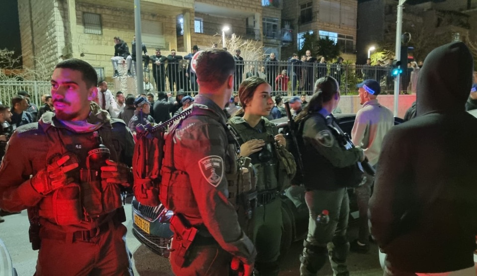Akcja policji podczas sobotniej strzelaniny w Jerozolimie./fot. Israel Police/Twitter