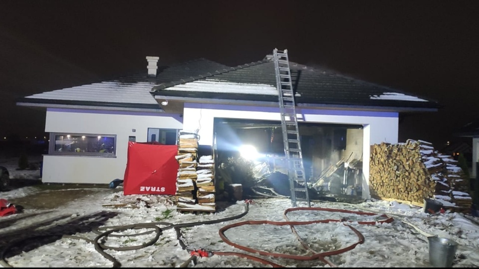 W pożarze garażu zginęła 36-letnia kobieta. Fot.: Agnieszka Marszał