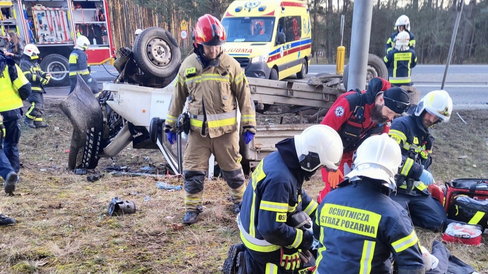 Do zdarzenia zadysponowano dwa zastępy z OSP Solec Kujawski oraz jeden zastęp SP PSP w Bydgoszczy/fot. OSP Solec Kujawski (kadr. - red.)