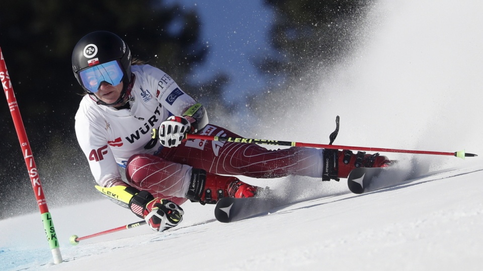 Maryna Gąsienica-Daniel zajęła 10. miejsce w slalomie gigancie na mistrzostwach świata w narciarstwie alpejskim/fot. PAP, EPA