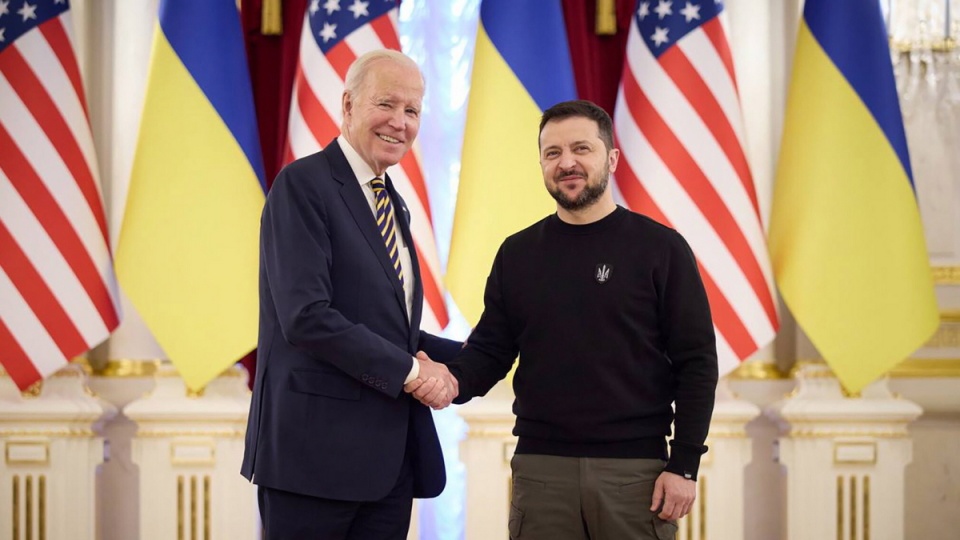 Prezydent USA Joe Biden i prezydent Ukrainy Wołodymyr Zełenski/fot. PAP, EPA