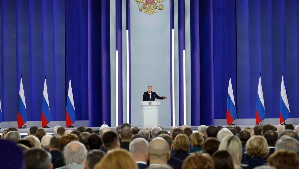 Przemówienie Władimira Putina/fot. PAP, EPA