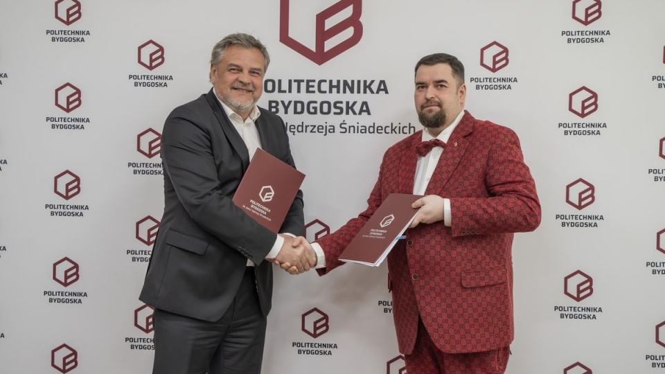 Tomasz Bernat, prezes Gardenia Sport Sp. z o. o. i rektor Politechniki Bydgoskiej, prof. Marek Adamski/fot. Politechnika Bydgoska