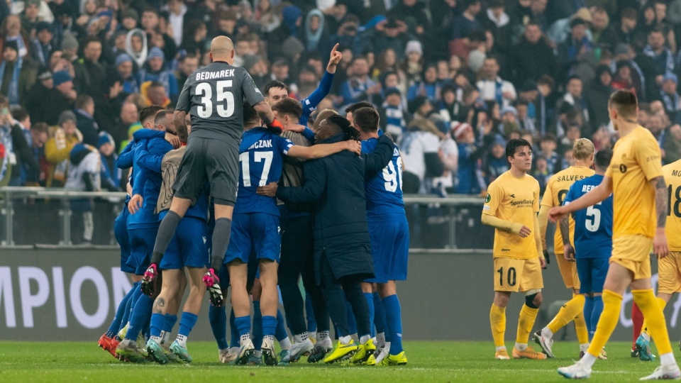 Lech cieszył się z awansu do 1/8. Teraz czas na postawienie kolejnego kroku. Fot.: Jakub Kaczmarczyk/PAP