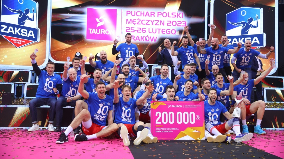 ZAKSA po wygranej w PP. Fot.: Łukasz Gągulski/PAP