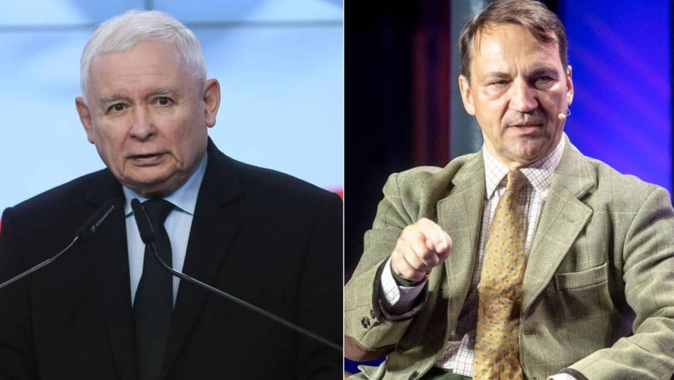 Jarosław Kaczyński i Radosław Sikorski/fot. Marcin Obara (zdjęcie z lewej) i Tytus Żmijewski (zdjęcie z prawej), PAP