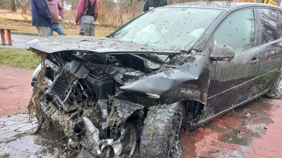 Wypadek w miejscowości Dobre/fot. materiały policji