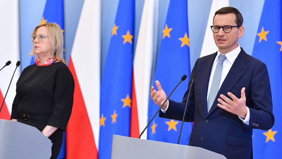 Anna Moskwa i Mateusz Morawiecki /fot. Radek Pietruszka/PAP/archiwum