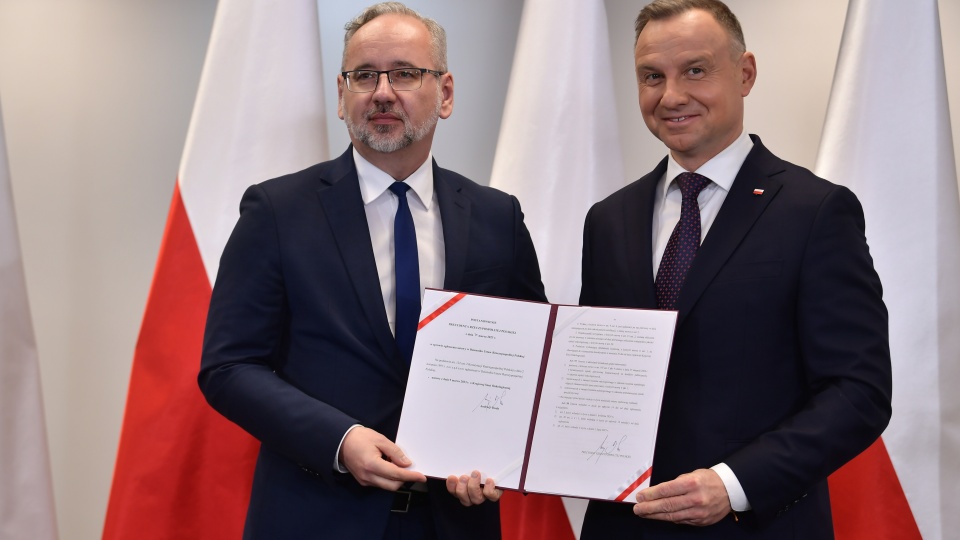 Prezydent Andrzej Duda podpisał ustawę o utworzeniu Krajowej Sieci Onkologicznej/Fot: Przemysław Piątkowski/PAP