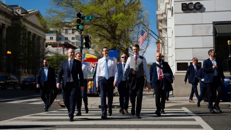 Premier RP Mateusz Morawiecki podczas wizyty w Waszyngtonie/fot. Krystian Maj, KPRM, PAP