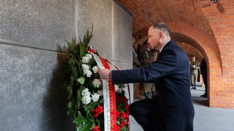 Prezydent Andrzej Duda wziął udział w uroczystościach upamiętniających zbrodnię katyńską/Fot: Marek Borawski/KPRP