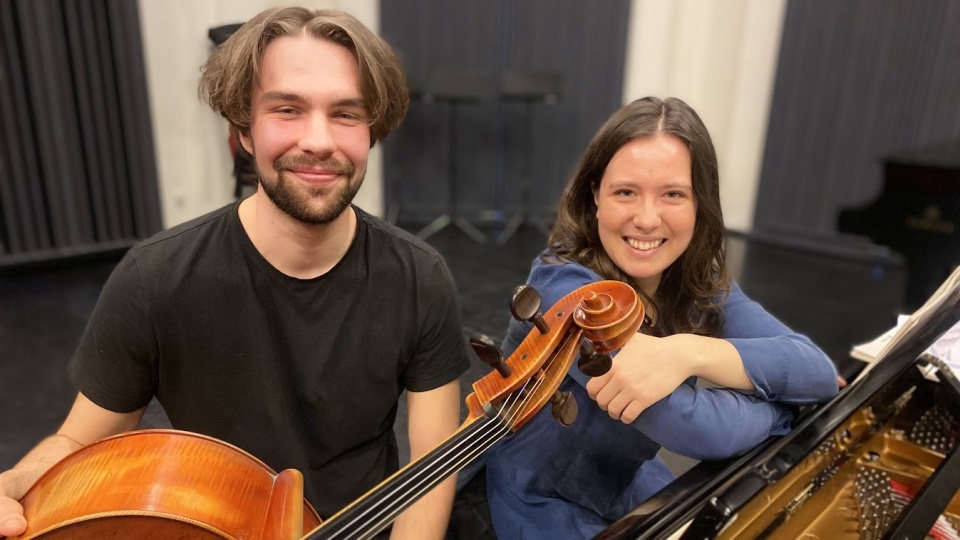 Duet: Antoni Majewski - wiolonczela i Emilia Biskupska - fortepian Fot. M. Jasińska