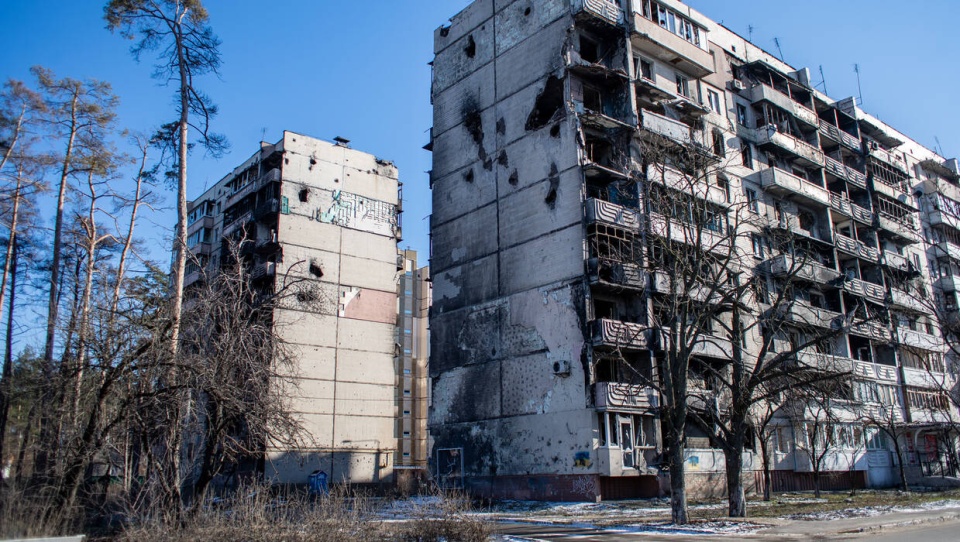 Zniszczone domy w Irpieniu/fot. Vladimir Prycek, PAP