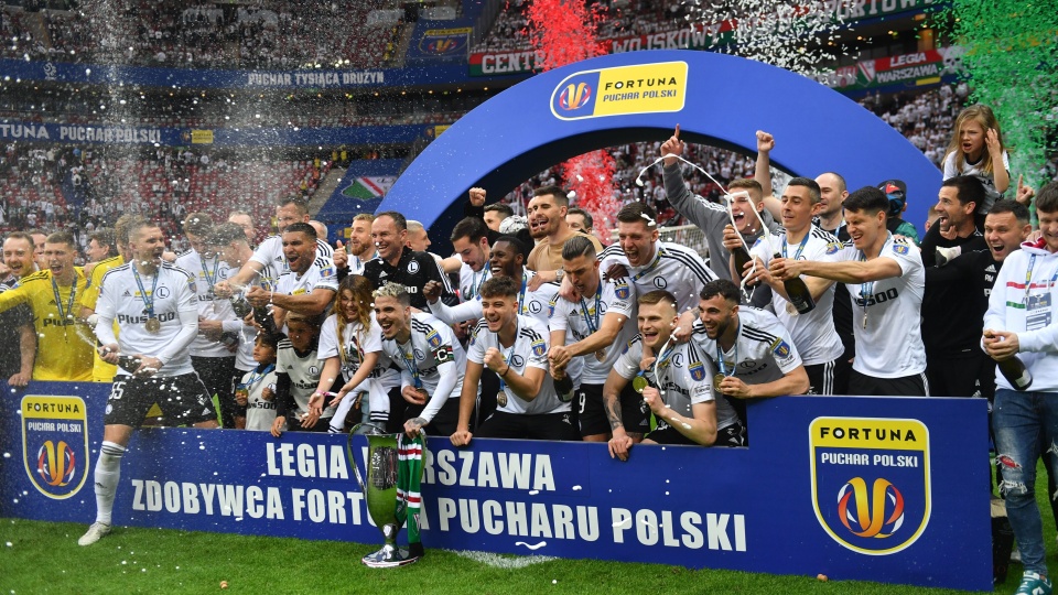 Legia Warszawa pokonała Raków Częstochowa w rzutach karnych i po raz 20. w historii sięgnęła po Puchar Polski/fot: PAP/Piotr Nowak