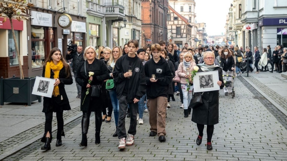Marsz milczenia w Inowrocławiu po śmierci Nadii/fot. Archiwum