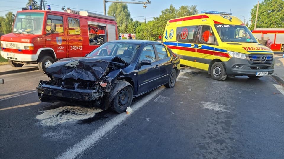 Wypadek w Grębocinie/fot. KM PSP Toruń, Facebook