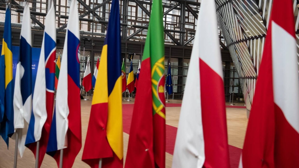 Flagi państw Unii Europejskiej/fot. Leszek Szymański, PAP