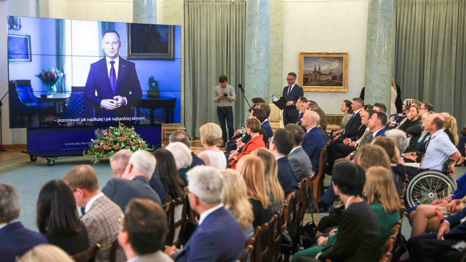 Centrum Opieki Wytchnieniowej „Dom Światła” w Toruniu z wyróżnieniem w tegorocznej edycji konkursu „Lider dostępności". Uroczysta gala podsumowująca 8. edycję konkursu odbyła się 28 czerwca w pałacu Prezydenckim w Warszawie. „Dom Światła" wyróżniono w kategorii: obiekt mieszkalno-hotelowy/fot. Grzegorz jakubowski/KPRP