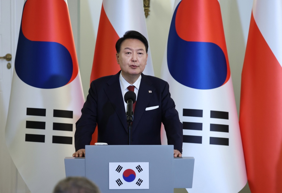 Prezydent Korei Południowej Yoon Suk Yeo/fot. Yonhap, Korea Południowa/PAP/EPA