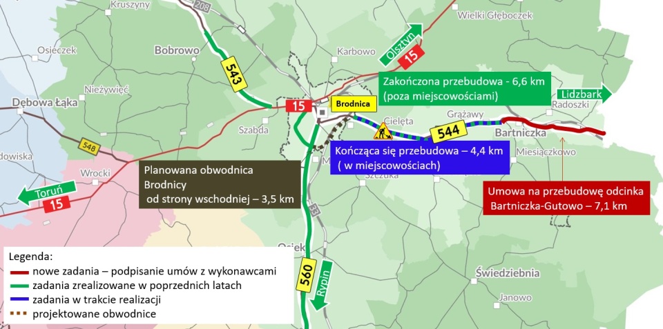 W Urzędzie Marszałkowskim podpisano umowę na przebudowę drogi, która łączy Brodnicę z granicą Warmii i Mazur/fot: fot. Szymon Zdziebło/tarantoga.pl dla UMWKP
