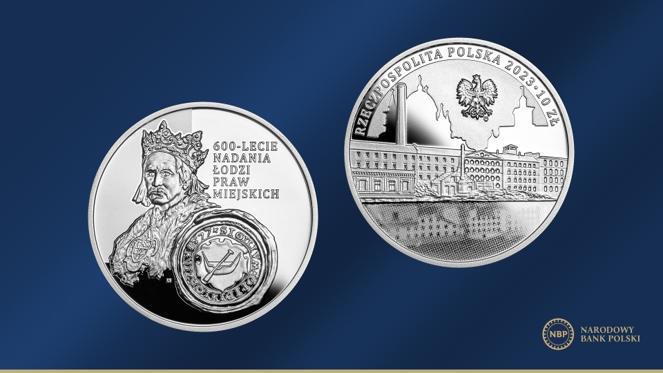 600-lecie nadania Łodzi praw miejskich” to nowa moneta kolekcjonerska NBP/fot: nadesłane przez NBP