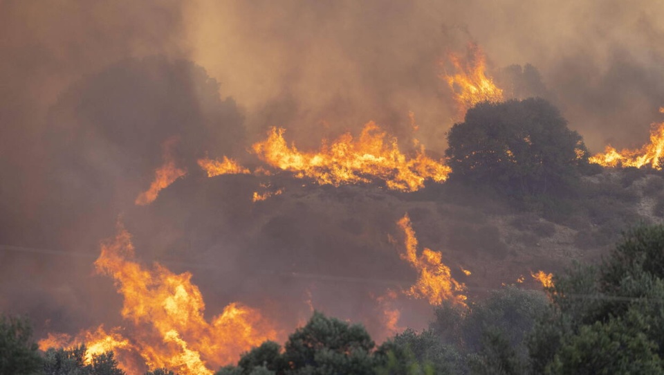 Pożary w Grecji/fot. Christoph Reichwein, PAP, EPA