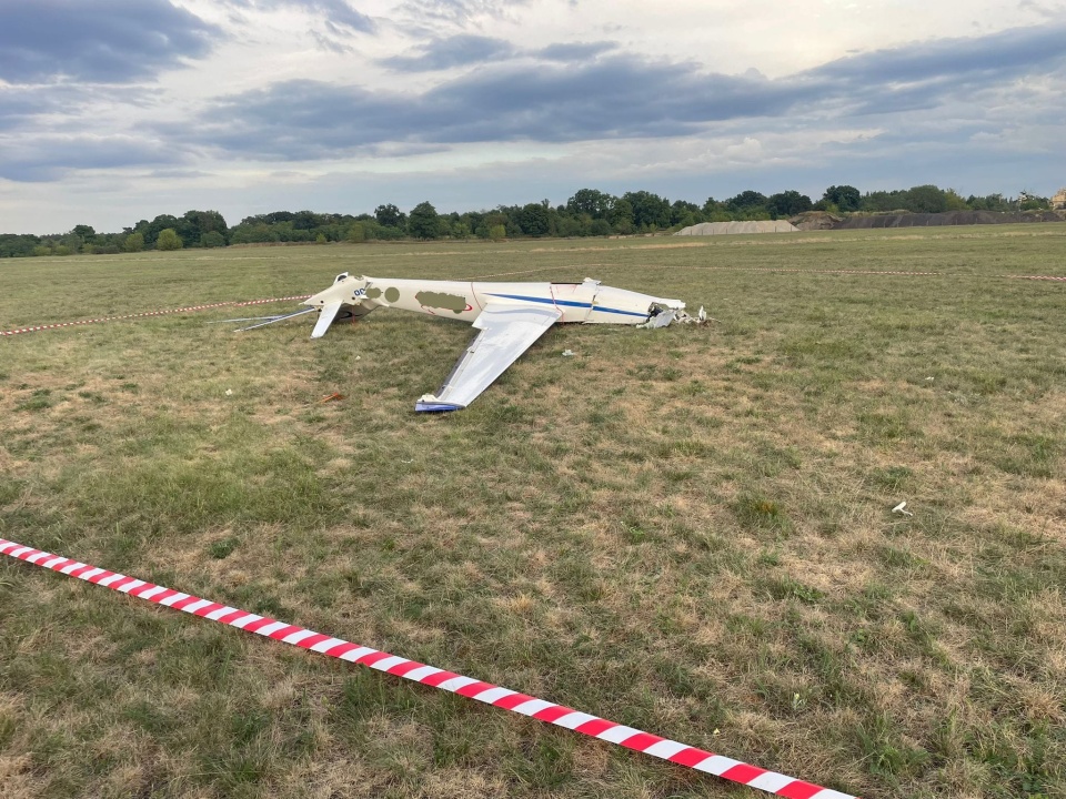 Okoliczności wypadku będzie wyjaśniać między innymi Państwowa Komisja Badania Wypadków Lotniczych/fot. Michał Klugowski, KM PSP Toruń, Facebook