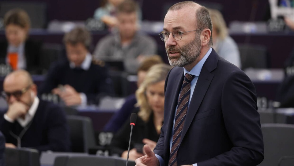 Manfred Weber, szef grupy Europejskiej Partii Ludowej (EPL) w PE /fot. PAP/EPA/Julien Warnand